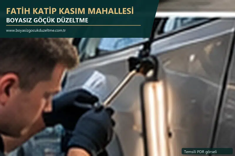 Fatih Katip Kasım Mahallesi sabit nokta ve mobil PDR randevusunu anlatan temsili otomobil hizmeti görseli