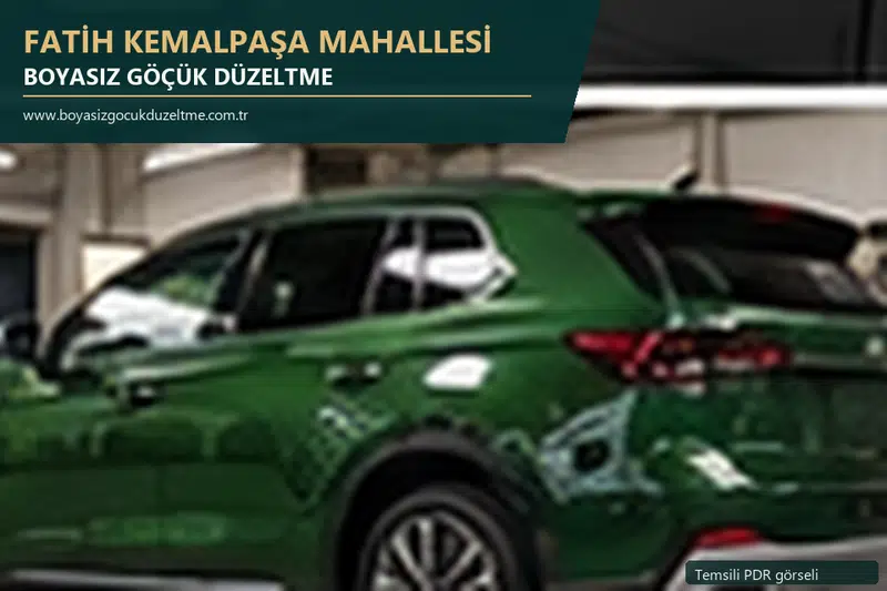 Fatih Kemalpaşa Mahallesi sabit nokta ve mobil PDR randevusunu anlatan temsili otomobil hizmeti görseli
