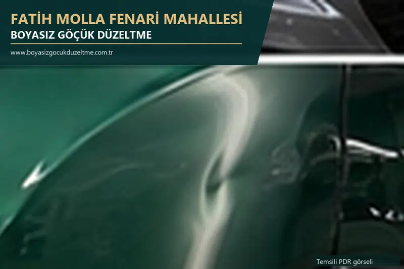 Fatih Molla Fenari Mahallesi sabit nokta ve mobil PDR randevusunu anlatan temsili otomobil hizmeti görseli