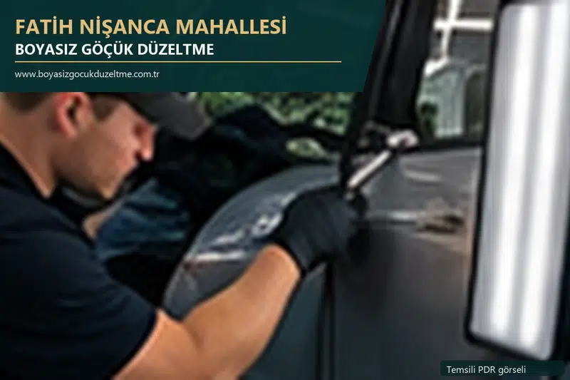 Fatih Nişanca Mahallesi sabit nokta ve mobil PDR randevusunu anlatan temsili otomobil hizmeti görseli