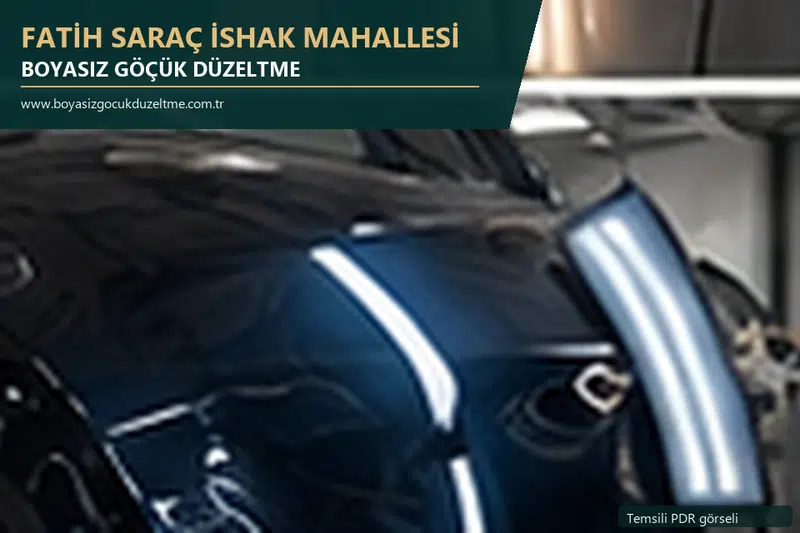 Fatih Saraç İshak Mahallesi sabit nokta ve mobil PDR randevusunu anlatan temsili otomobil hizmeti görseli