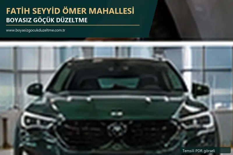 Fatih Seyyid Ömer Mahallesi sabit nokta ve mobil PDR randevusunu anlatan temsili otomobil hizmeti görseli