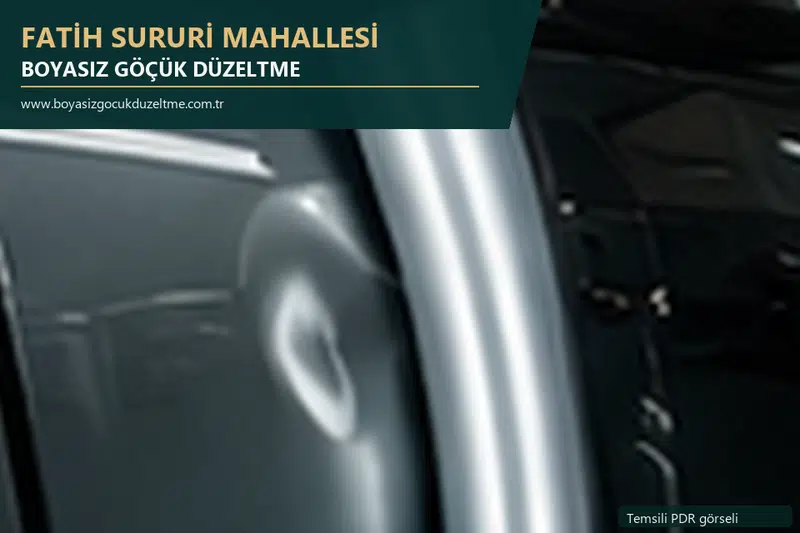 Fatih Sururi Mahallesi sabit nokta ve mobil PDR randevusunu anlatan temsili otomobil hizmeti görseli