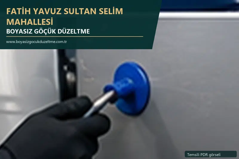 Fatih Yavuz Sultan Selim Mahallesi sabit nokta ve mobil PDR randevusunu anlatan temsili otomobil hizmeti görseli