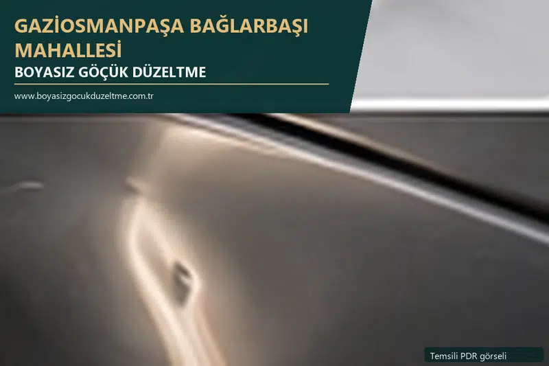Gaziosmanpaşa Bağlarbaşı Mahallesi sabit nokta ve mobil PDR randevusunu anlatan temsili otomobil hizmeti görseli