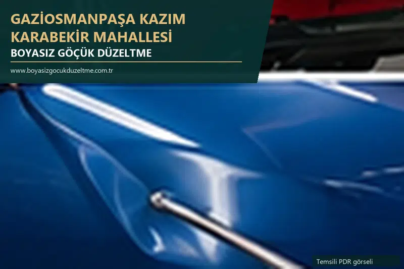 Gaziosmanpaşa Kazım Karabekir Mahallesi sabit nokta ve mobil PDR randevusunu anlatan temsili otomobil hizmeti görseli
