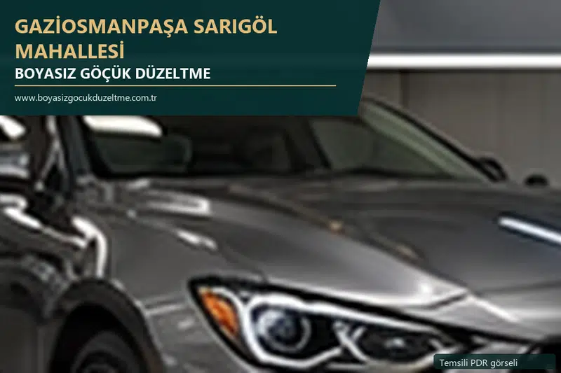 Gaziosmanpaşa Sarıgöl Mahallesi sabit nokta ve mobil PDR randevusunu anlatan temsili otomobil hizmeti görseli