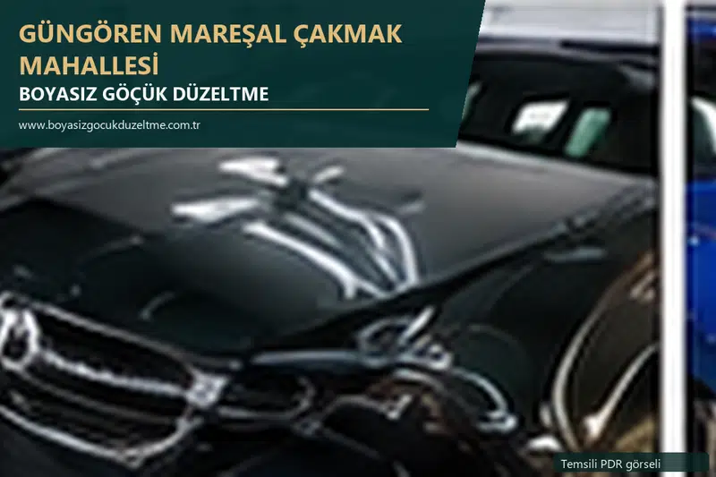 Güngören Mareşal Çakmak Mahallesi sabit nokta ve mobil PDR randevusunu anlatan temsili otomobil hizmeti görseli