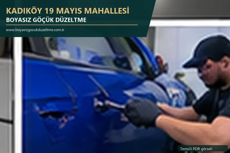 Kadıköy 19 Mayıs Mahallesi sabit nokta ve mobil PDR randevusunu anlatan temsili otomobil hizmeti görseli