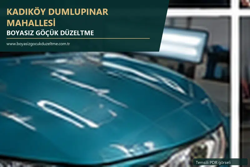 Kadıköy Dumlupınar Mahallesi sabit nokta ve mobil PDR randevusunu anlatan temsili otomobil hizmeti görseli