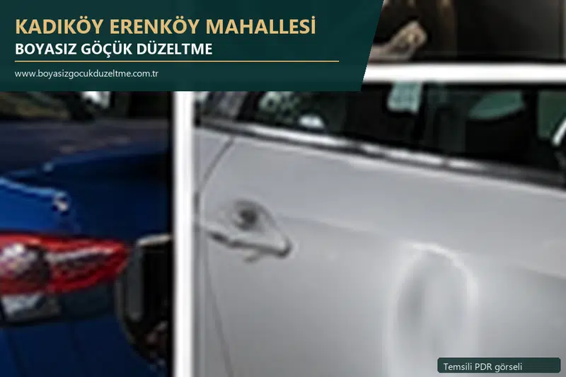 Kadıköy Erenköy Mahallesi sabit nokta ve mobil PDR randevusunu anlatan temsili otomobil hizmeti görseli