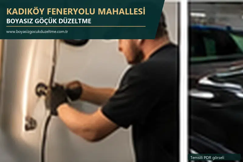 Kadıköy Feneryolu Mahallesi sabit nokta ve mobil PDR randevusunu anlatan temsili otomobil hizmeti görseli