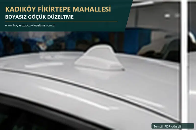 Kadıköy Fikirtepe Mahallesi sabit nokta ve mobil PDR randevusunu anlatan temsili otomobil hizmeti görseli
