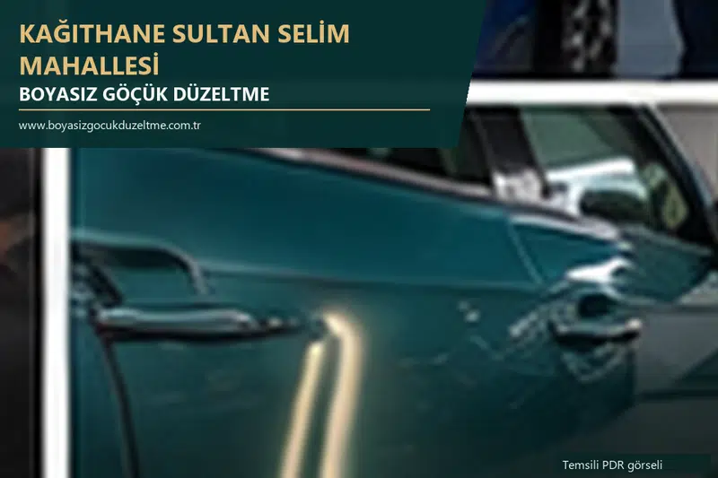 Kağıthane Sultan Selim Mahallesi sabit nokta ve mobil PDR randevusunu anlatan temsili otomobil hizmeti görseli