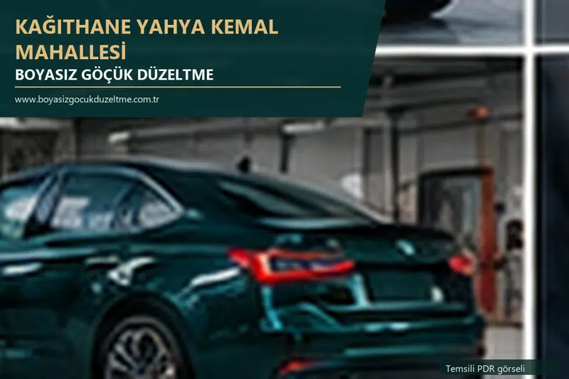Kağıthane Yahya Kemal Mahallesi sabit nokta ve mobil PDR randevusunu anlatan temsili otomobil hizmeti görseli
