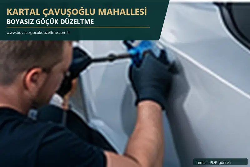 Kartal Çavuşoğlu Mahallesi sabit nokta ve mobil PDR randevusunu anlatan temsili otomobil hizmeti görseli