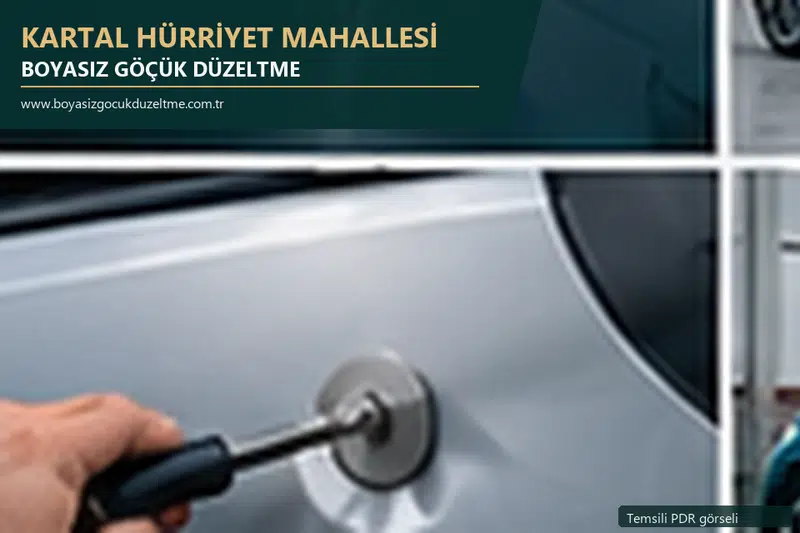 Kartal Hürriyet Mahallesi sabit nokta ve mobil PDR randevusunu anlatan temsili otomobil hizmeti görseli