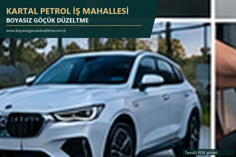 Kartal Petrol İş Mahallesi sabit nokta ve mobil PDR randevusunu anlatan temsili otomobil hizmeti görseli