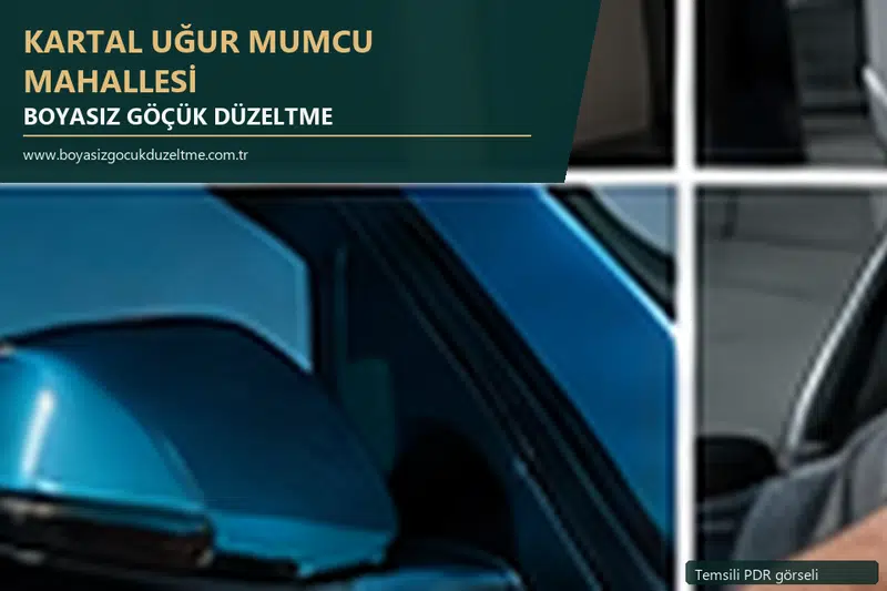 Kartal Uğur Mumcu Mahallesi sabit nokta ve mobil PDR randevusunu anlatan temsili otomobil hizmeti görseli