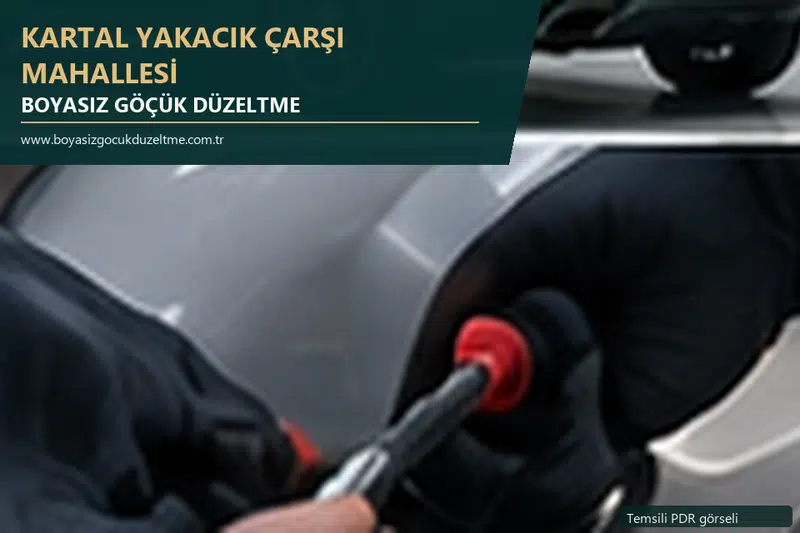 Kartal Yakacık Çarşı Mahallesi sabit nokta ve mobil PDR randevusunu anlatan temsili otomobil hizmeti görseli