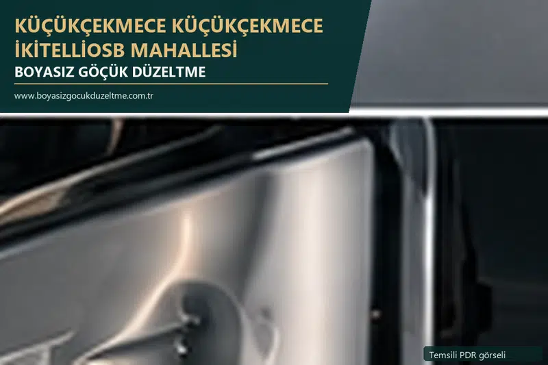 Küçükçekmece Küçükçekmece İkitelliosb Mahallesi sabit nokta ve mobil PDR randevusunu anlatan temsili otomobil hizmeti görseli