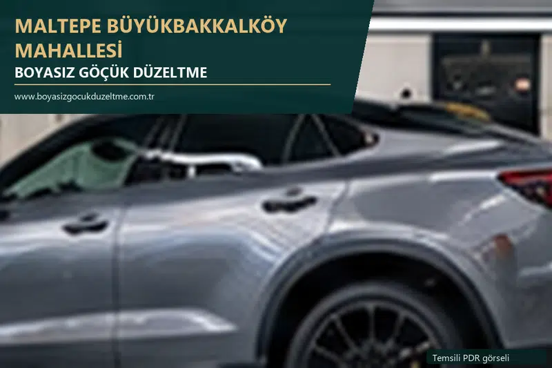 Maltepe Büyükbakkalköy Mahallesi sabit nokta ve mobil PDR randevusunu anlatan temsili otomobil hizmeti görseli