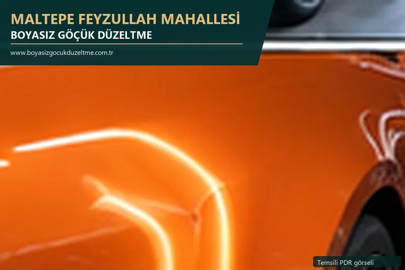 Maltepe Feyzullah Mahallesi sabit nokta ve mobil PDR randevusunu anlatan temsili otomobil hizmeti görseli