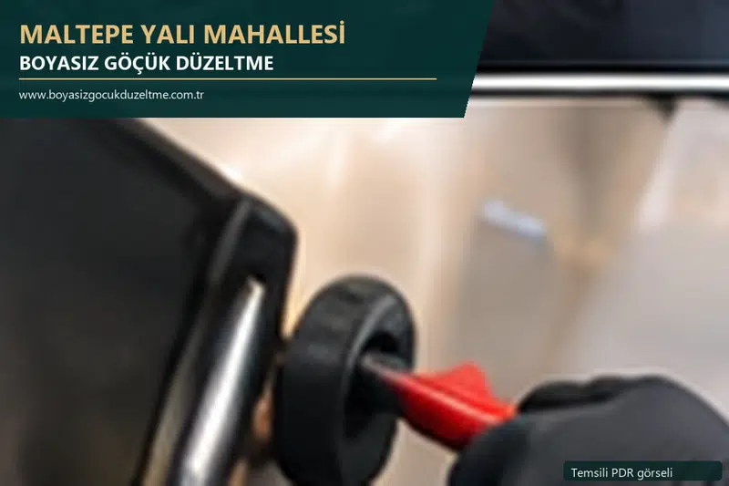Maltepe Yalı Mahallesi sabit nokta ve mobil PDR randevusunu anlatan temsili otomobil hizmeti görseli