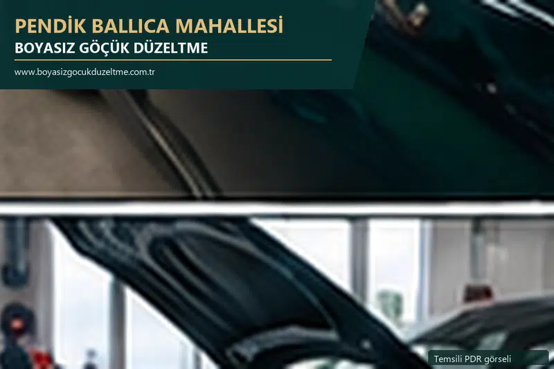 Pendik Ballıca Mahallesi sabit nokta ve mobil PDR randevusunu anlatan temsili otomobil hizmeti görseli