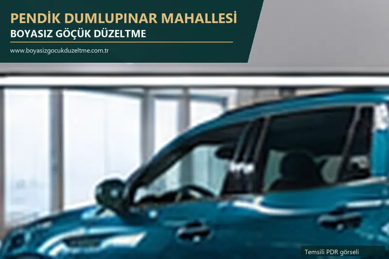 Pendik Dumlupınar Mahallesi sabit nokta ve mobil PDR randevusunu anlatan temsili otomobil hizmeti görseli