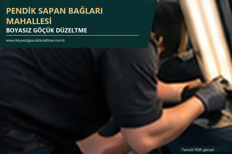 Pendik Sapan Bağları Mahallesi sabit nokta ve mobil PDR randevusunu anlatan temsili otomobil hizmeti görseli