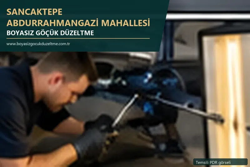 Sancaktepe Abdurrahmangazi Mahallesi sabit nokta ve mobil PDR randevusunu anlatan temsili otomobil hizmeti görseli