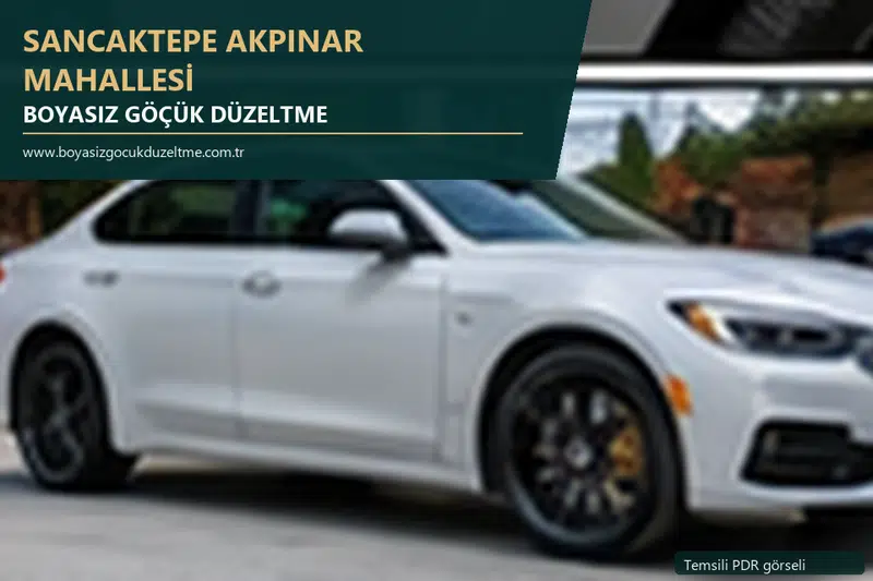 Sancaktepe Akpınar Mahallesi sabit nokta ve mobil PDR randevusunu anlatan temsili otomobil hizmeti görseli