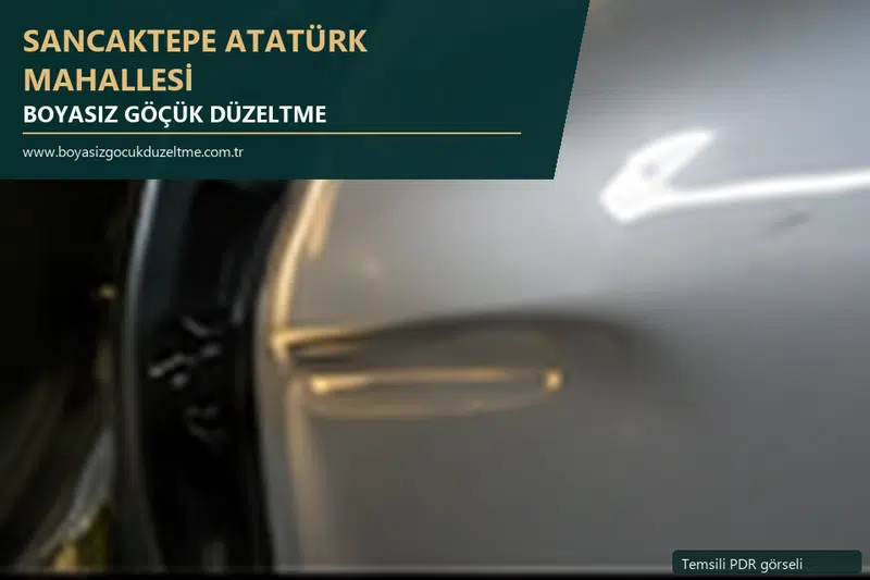 Sancaktepe Atatürk Mahallesi sabit nokta ve mobil PDR randevusunu anlatan temsili otomobil hizmeti görseli
