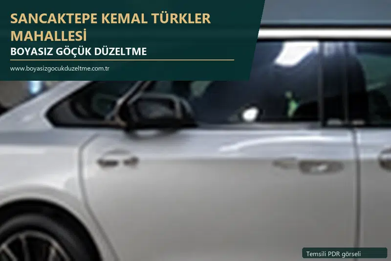 Sancaktepe Kemal Türkler Mahallesi sabit nokta ve mobil PDR randevusunu anlatan temsili otomobil hizmeti görseli