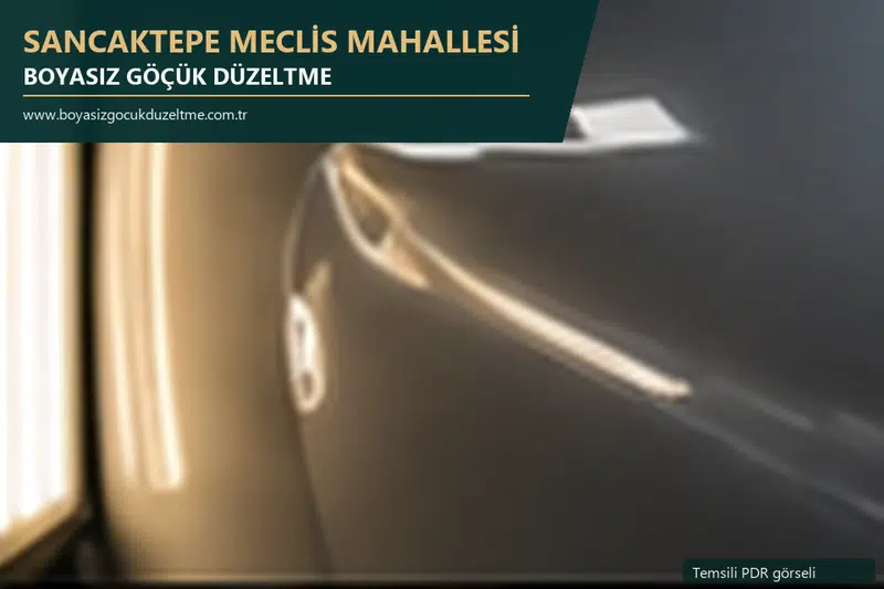 Sancaktepe Meclis Mahallesi sabit nokta ve mobil PDR randevusunu anlatan temsili otomobil hizmeti görseli