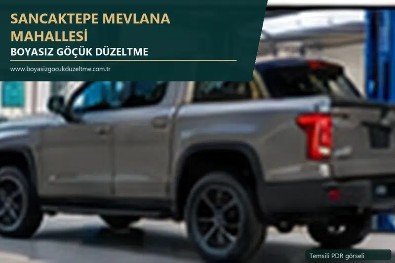 Sancaktepe Mevlana Mahallesi sabit nokta ve mobil PDR randevusunu anlatan temsili otomobil hizmeti görseli