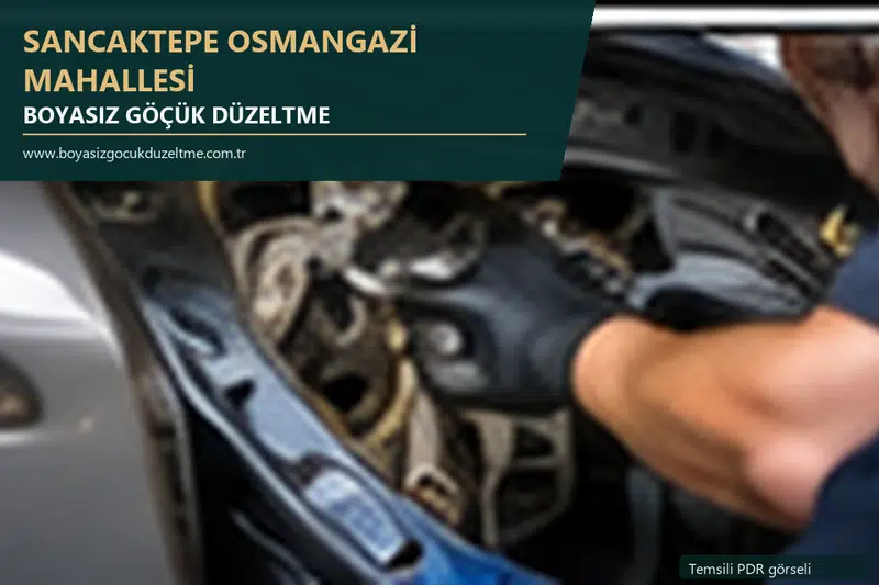 Sancaktepe Osmangazi Mahallesi sabit nokta ve mobil PDR randevusunu anlatan temsili otomobil hizmeti görseli