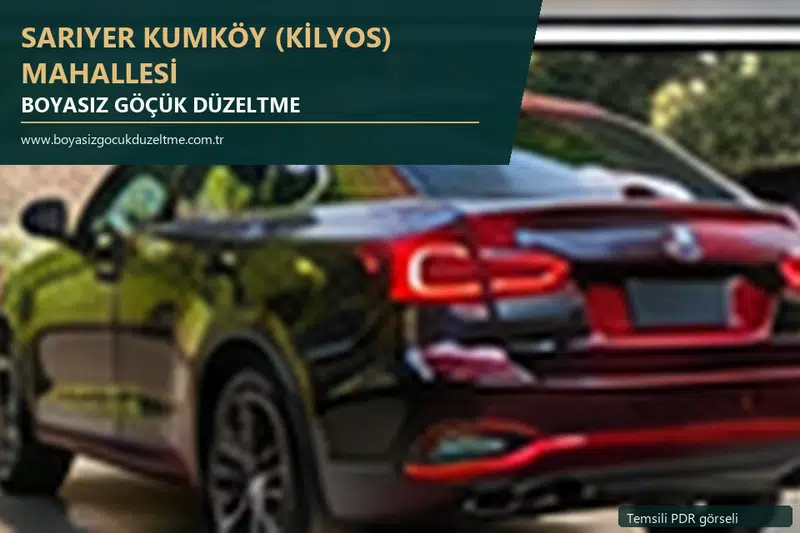 Sarıyer Kumköy (Kilyos) Mahallesi sabit nokta ve mobil PDR randevusunu anlatan temsili otomobil hizmeti görseli