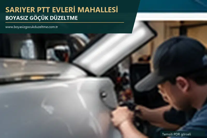 Sarıyer Ptt Evleri Mahallesi sabit nokta ve mobil PDR randevusunu anlatan temsili otomobil hizmeti görseli