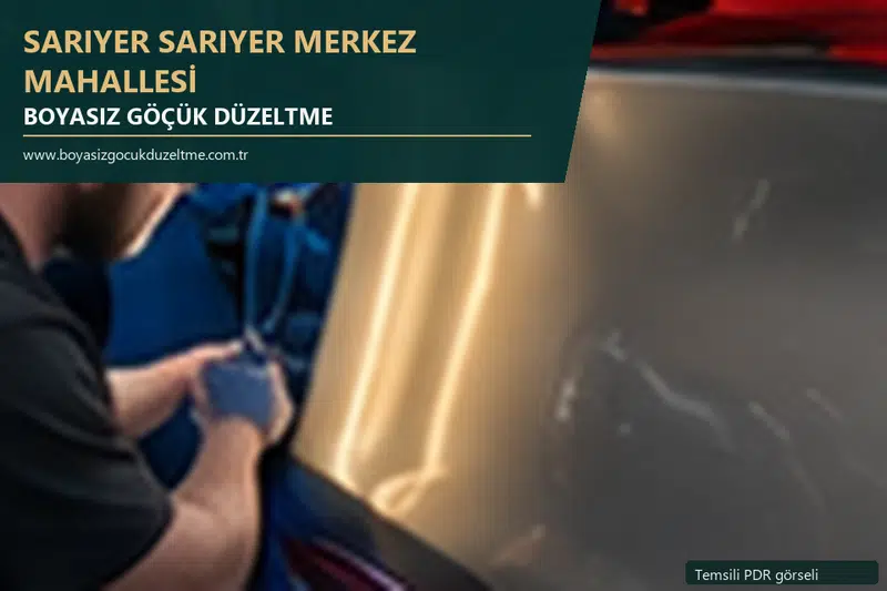 Sarıyer Sarıyer Merkez Mahallesi sabit nokta ve mobil PDR randevusunu anlatan temsili otomobil hizmeti görseli