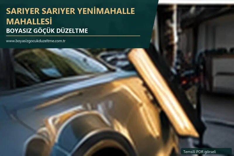 Sarıyer Sarıyer Yenimahalle Mahallesi sabit nokta ve mobil PDR randevusunu anlatan temsili otomobil hizmeti görseli