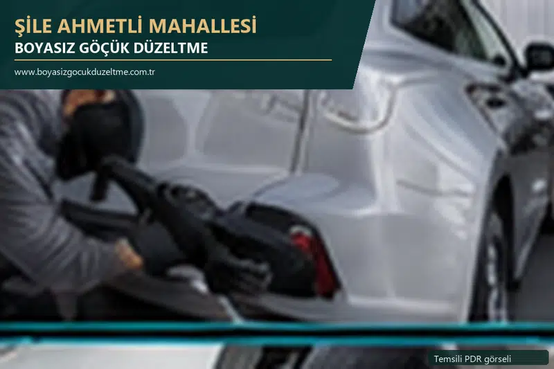 Şile Ahmetli Mahallesi sabit nokta ve mobil PDR randevusunu anlatan temsili otomobil hizmeti görseli