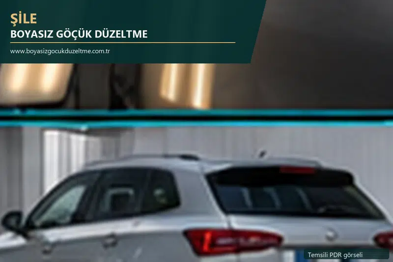 Şile sabit nokta ve mobil PDR randevusunu anlatan temsili otomobil hizmeti görseli