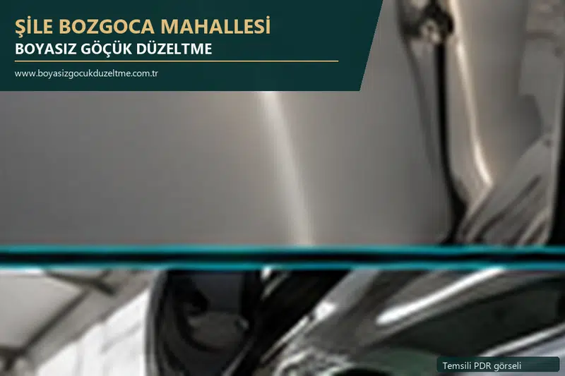 Şile Bozgoca Mahallesi sabit nokta ve mobil PDR randevusunu anlatan temsili otomobil hizmeti görseli