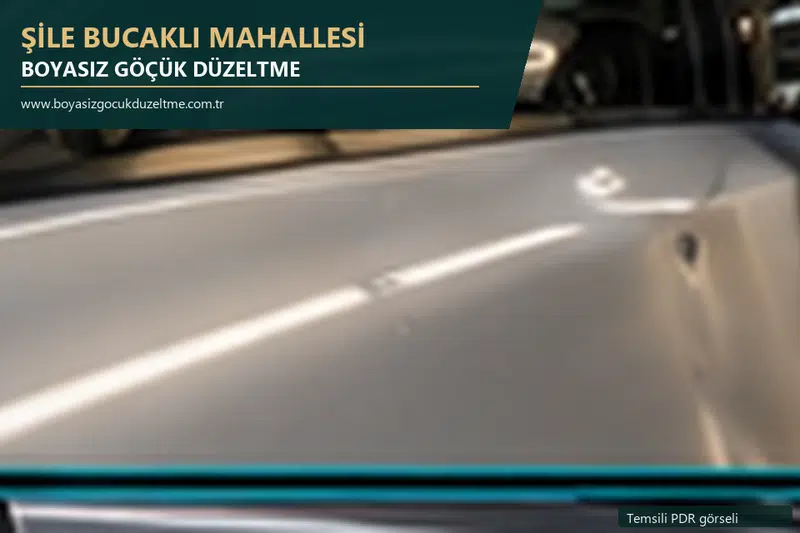 Şile Bucaklı Mahallesi sabit nokta ve mobil PDR randevusunu anlatan temsili otomobil hizmeti görseli