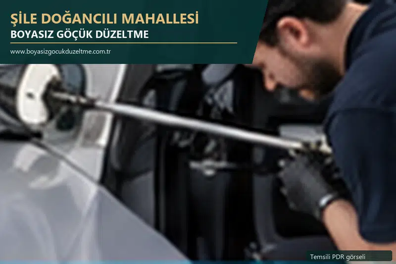 Şile Doğancılı Mahallesi sabit nokta ve mobil PDR randevusunu anlatan temsili otomobil hizmeti görseli