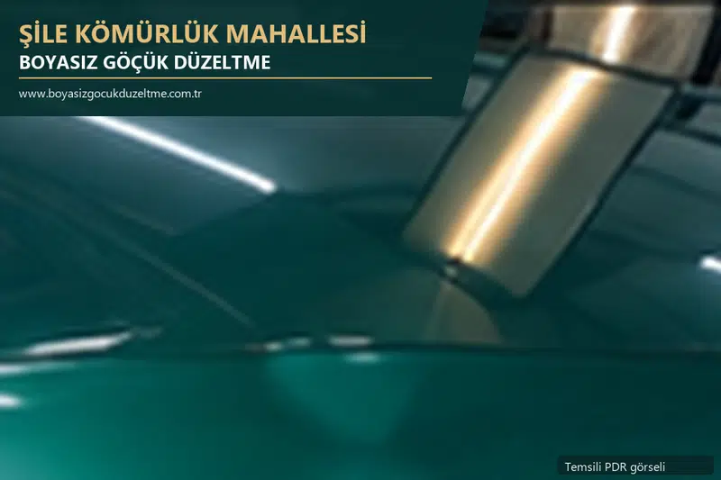 Şile Kömürlük Mahallesi sabit nokta ve mobil PDR randevusunu anlatan temsili otomobil hizmeti görseli