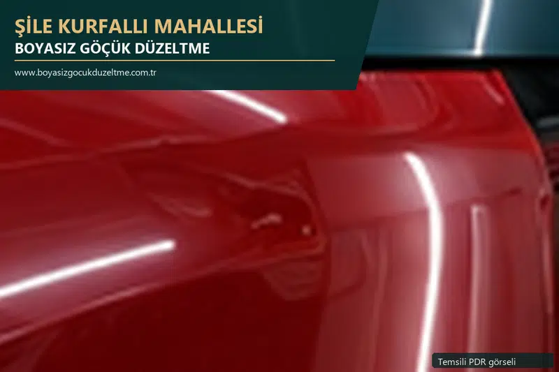 Şile Kurfallı Mahallesi sabit nokta ve mobil PDR randevusunu anlatan temsili otomobil hizmeti görseli