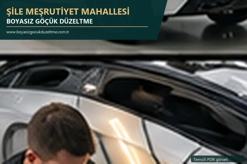 Şile Meşrutiyet Mahallesi sabit nokta ve mobil PDR randevusunu anlatan temsili otomobil hizmeti görseli
